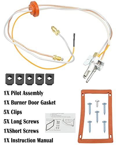 Sp20075 Pilot And Igniter Assembly Replacement Kit, Natural Gas Water Heater Assembly Fit For Rheem Ge Smartwater Heater, Water Heater Parts Replace Gg50T06Avh00 As39845 22V40Pf1 #TOP5