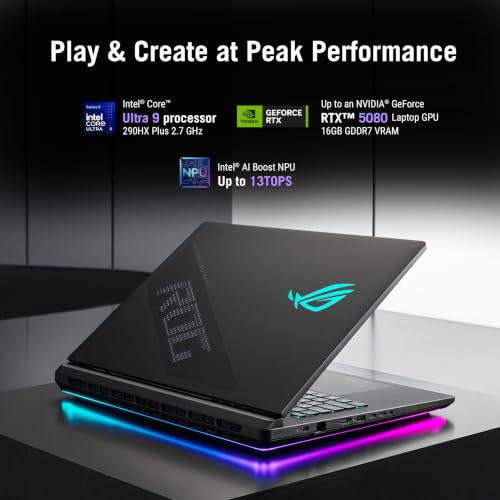 Image of ASUS ROG Strix Scar 18 (2026),Intel Core Ultra 9 (Series 2),RTX 5080-16GB,32GB RAM (Upgradeable),1TB SSD,4K FHD+,18 inch(45 cm),Win 11,M365 Basic(1Y),Office 24,Black,3.7 Kg,G835LWG-TQ363WS,Gaming Laptop