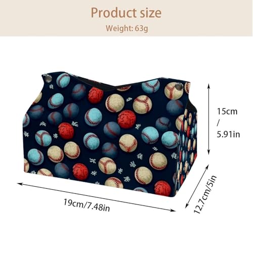 Support de boîte à mouchoirs baseball pour ranger vos serviettes - 5