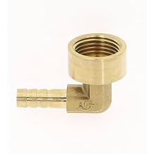 Elbow Brass Barbed Fitting 616mm Hose Barb 1/4", 3/8", 1/2" Female Thread Coupler Connector Adapter,1/8",8mm