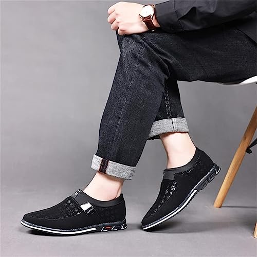 Men's Casual Shoes Business Slip-On Fashion Leather Loafers Comfortable Walking Driving Luxury Men's Work Office Formal Wear Outdoor Breathable Sneakers2