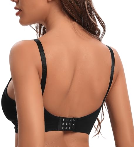 Image of Suekaphin 5Pack Seamless Nursing Bra Women Maternity Breastfeeding Pregnancy Support Full Coverage Bralette Padded Cups