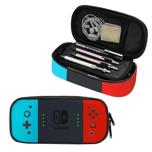 Image of Video Game Controller Pencil Case for Boys Girls, Large Capacity Pen Bag, Pencil Pouch with Zipper Compartments, Organizer for School Office Home Business