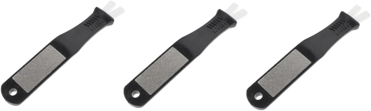 Kisangel 3pcs Snow Skate Sharpener Tool Portable Ice Skates Grindstone for Blades Carbide Design User-Friendly Honing for Skating