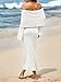 Saodimallsu Womens Off Shoulder Summer Maxi Dress Bell Long Sleeve Sexy Bodycon Strapless Sheer Beach Swimsuit Coverup