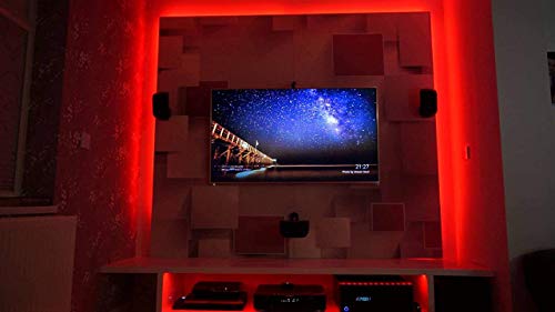 Image of Self Adhesive 2835 LED Strip Cove Light (120 LED Per Meter) or Profile Light or Flexible Strip with SMPS (Red-5 Meter).