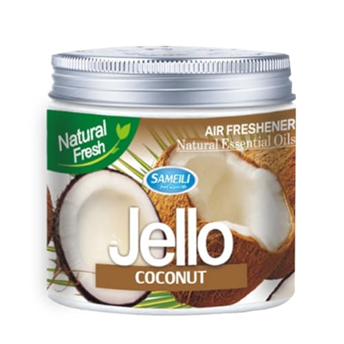 JINdanju Car 220g Jello Perfume Air Freshener Car Balm Deodorizing Long-Lasting Fragrance Scent Car Aromatherapy Coconut