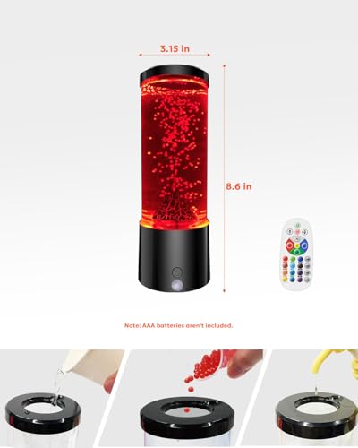 Soarling Veilleuse sensorielle volcan pour enfants, lampe volcan avec 17 couleurs changeantes et télécommande, lumière d'ambiance à intensité variable pour se détendre, lampe éducative pour garçons et – vue 9