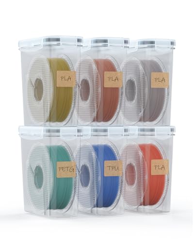 YOOPAI 6-Pack Filament Storage Box for 3D Printing