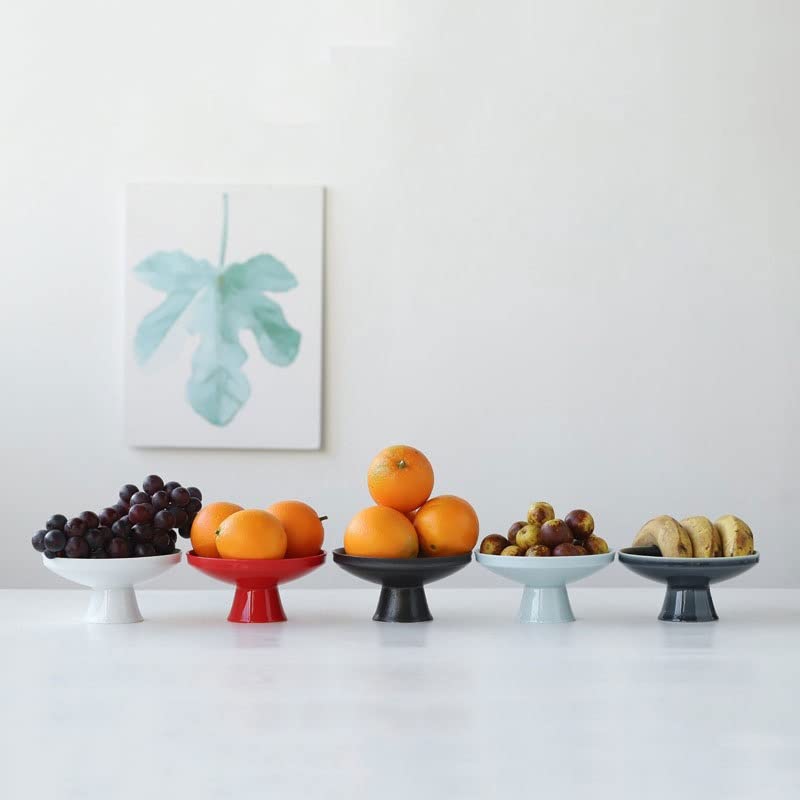 Corbeille à Fruits Plaque de Fruits en céramique à Pieds Hauts créatifs Plaque à Fruits Plate de Fruits Rack Home Room Room Coffee Table Basse Snack Candy Soucoupe Corbeilles à Fruits