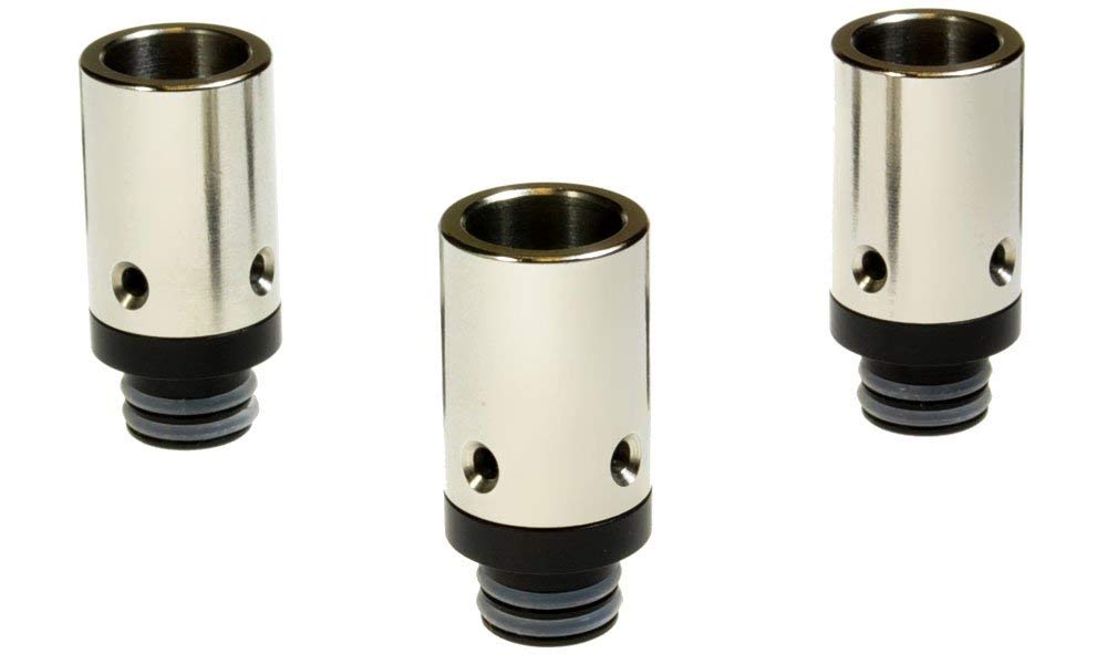 Armerah Vent 510 Drip Tip e-cig Mouthpiece Tall/Big/Stainless/POM 3 Pack