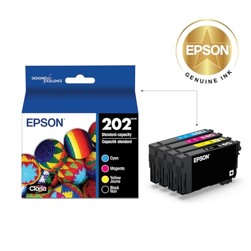 Epson 202 Genuine Ink Cartridge Black and Color Combo Pack T202120-BCS | Works With WorkForce WF-2860 and Expression XP-5100 Inkjet Printers - image 2