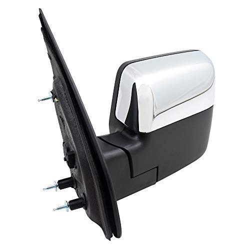 Brock Power Mirror Replacement For 2007-2008 Ford F-150 Pickup Truck Drivers Side Chrome Pedestal Type Power Folding Heated Signal Memory Puddle Lamp 8L3Z 17683 Aa 8L3Z17683Aa #TOP7