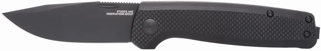 SOG Terminus SJ Daily Ambidextrous Carry Folding Knives with Slip Joint Mechanism | G10 Handle | CRYO D2 Steel Blade