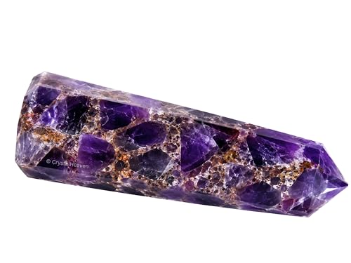 Image of Crystal Heaven Certified Dreamy Amethyst Crystal Tower Obelisk Point for Chakra, Healing and Balancing - AAA Grade Original Certified Gemstone Agate for Reiki Meditation Yoga Spiritual (2-3 Inches)