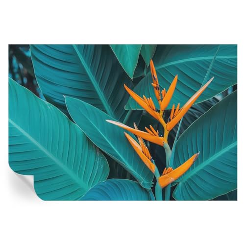 Cubiertas de pared para ocultar imperfecciones con murales autoadhesivos de flores 2