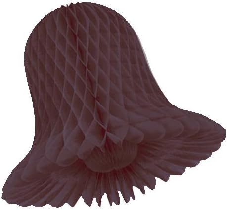 15" Black Honeycomb Tissue Bell