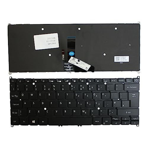 Clavier PC portable Acer Swift SF313-51-59SZ rétroéclairé noir de rechange