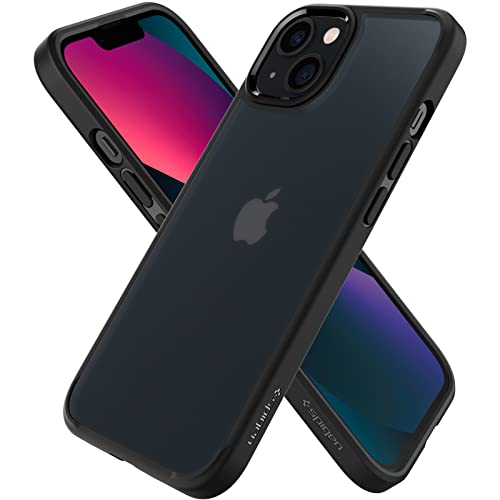 Spigen Ultra Hybrid Matte [Sémitransparent] Coque Compatible avec iPhone 13 Mini - Noir