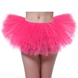 Taille unique pour la plupart des femmes : jupe tutu d'Halloween en tulle pour femme d'une longueur d'environ 24,9 cm, costume de rave, jupe de danse, jupe de course conçue avec une large taille élastique, flexible et réglable pour la plupart des femmes et filles de 66 cm à 119,4 cm.