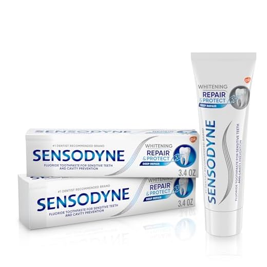 Sensodyne Repair and Protect Whitening Toothpaste, Toothpaste for Sensitive Teeth and Cavity Prevention, 3.4 oz (Pack of 2)