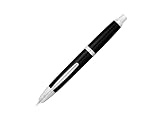 Pilot Vanishing Point Collection Retractable Fountain Pen, Black with Rhodium Accents, Blue Ink, Fine Nib (60142) – view 1