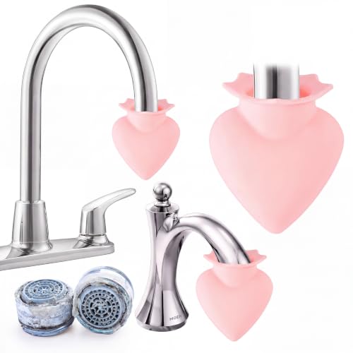 SiliFine 2 Pcs Faucet Cleaner 1.18" Neck, Silicone Limescale Remover