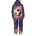 Biyejit Galaxy Flame Soccer Onesie One-piece Jumpsuit for Kids Boys Zip Up Hoodie Aesthetic Bodysuit Fashion One Piece Rompers Loose Comfy Fall Outfits Outdoor Sport Wear Bodysuit