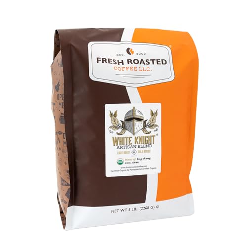 Fresh Roasted Coffee Organic White Knight bag