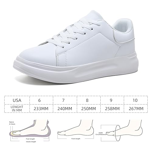 Betrue Women's Fashion Sneakers, Walking Shoes, Height Increase, Lightweight, Comfortable, Casual, EVA Lace-Up Shoes for Women2