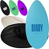 BINDY Australia Skimboard for Beach Kids with Storage Travel Bag - 41” Beginner to Intermediate Wooden Skim Board - Kids Beach Skim Boards - Durable, Lightweight Wood Body Board with EVA Grip Pad