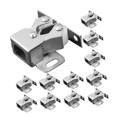 SEWACC Fermo a Sfera Per Porta Armadio Doppio Rullo Molla Silenziosa 15 Pezzi Ferramenta Per Mobili Aperture Senza Sforzo Uso Domestico