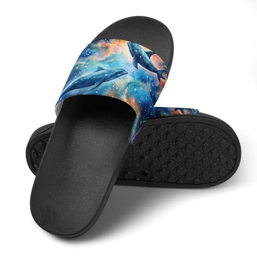 Dolphins House Sandals Non-Slip Bathroom Slippers Beach Summer Shoes for Men Women4