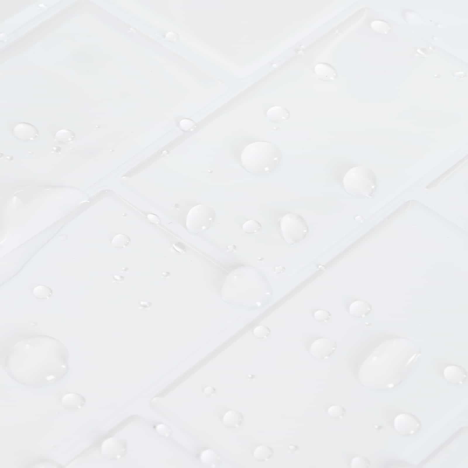 vidaXL Azulejo de metro 20 uds. Blanco 30 x 30 cm Poliuretano y PET