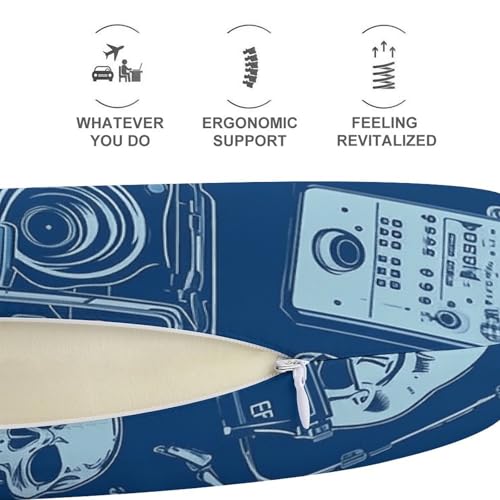 Almohada espuma viscoelástica tamaño único para viaje miniatura 5