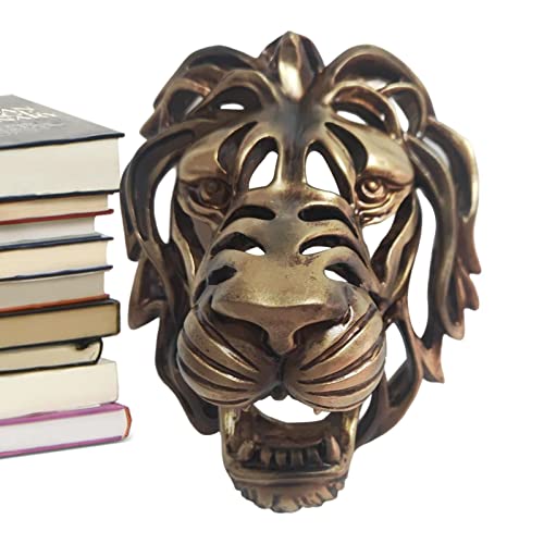 Statue de tête de lion pour sublimer votre jardin et vos murs en pierre extérieurs