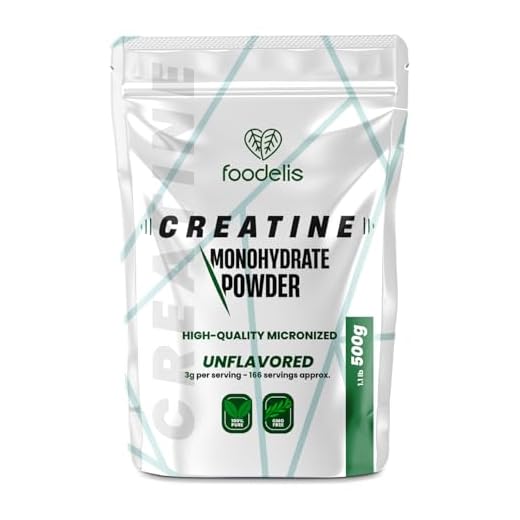 Creatina monohidratada en polvo | 500GR | 166 dosis | 100% creatina monohidrato micronizada | Sin sabor | No-GMO