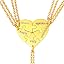 Heart Set of 5-Gold-Customized