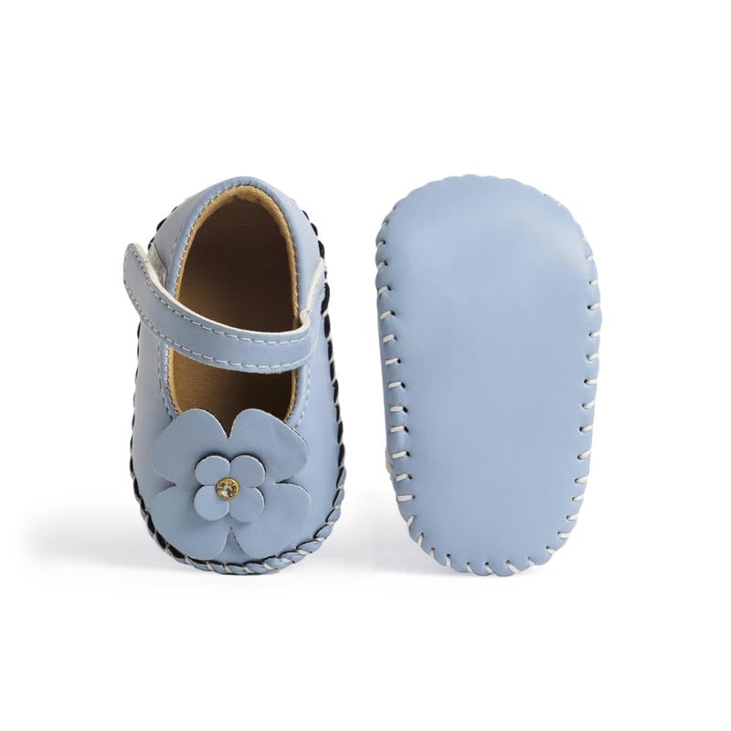 CHIU Present Plain Big Flower Belly Shoes For Baby Girl's 5 418vN3AsZ1L