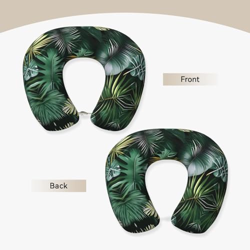 Almohada de Viaje con Estampado Tropical y Soporte Cervical miniatura 3