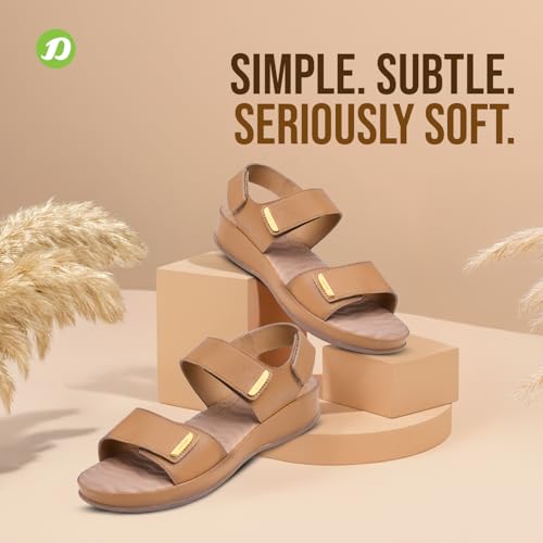 Image of DOCTOR EXTRA SOFT Women's Comfort Sandals with Memory Foam Cushion & TPR Outsole|Stylish & Lightweight Casual & Non-Slip Diabetic | Orthopedic Flip Flops /Slippers Adjustable Strap Ladies & Girls D-619