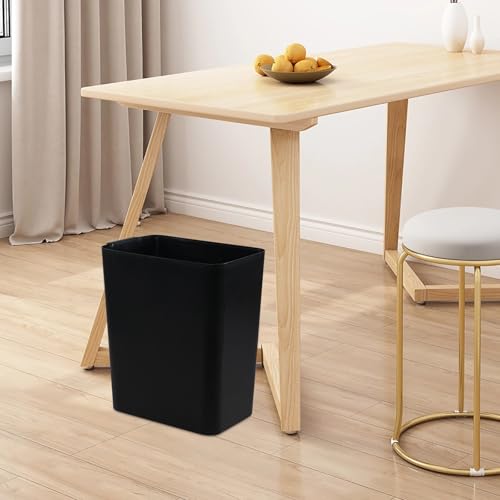 3 Canecas de basura plásticas negras 16 L con tapa abierta miniatura 5