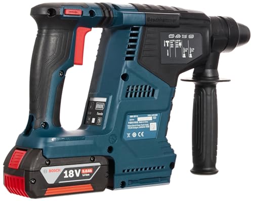 Bosch Professional GBH 187 LI Marteau perforateur sans fil 18 V batterie 2 x 5 0 Ah chargeur 2 4 J diamètre de perçage dans le béton 24 mm coffret en plastique - vue 9