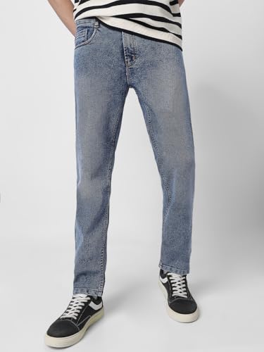 Image of Neostreak Men's Regular Fit Heavy Washed Jeans Stretchable