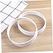 BESPORTBLE 2pcs White Pp Plastic Golf Hole Cup Rings Training Aid Accessories for Putting Green Enhance Visibility and Stability Suitable for Standard