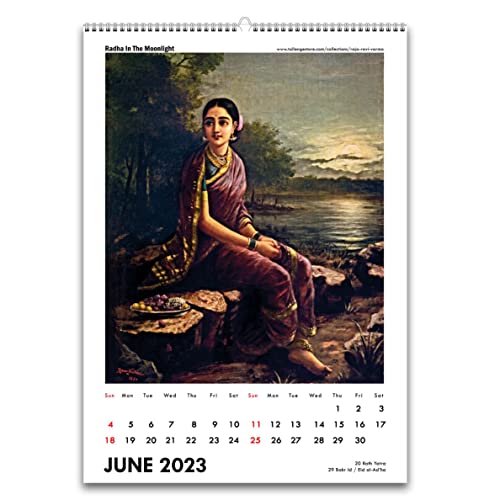 Image of Tallenge - Raja Ravi Varma - 2026 Desk Calendar - 6 x 9 Inches for Home & Office (Paper, Desk Calendar)