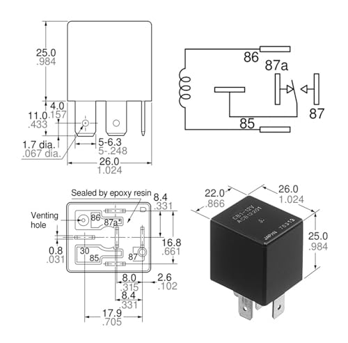 Relé de 5 pines CB1-24V para solucionar fallos de encendido y arranque 2