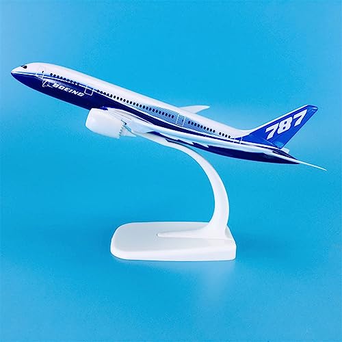 Avión Boeing B787 miniatura 18 cm escala 1:300 adorno de metal para despacho de pilotos 3