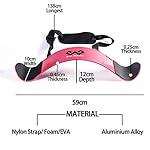 Arm Blaster Bicep Curl Thick Aluminum Adjustable Bodybuilding Bicep Isolator Pink,Barbell Curl Assistant Arm Curl Bar - Image 4