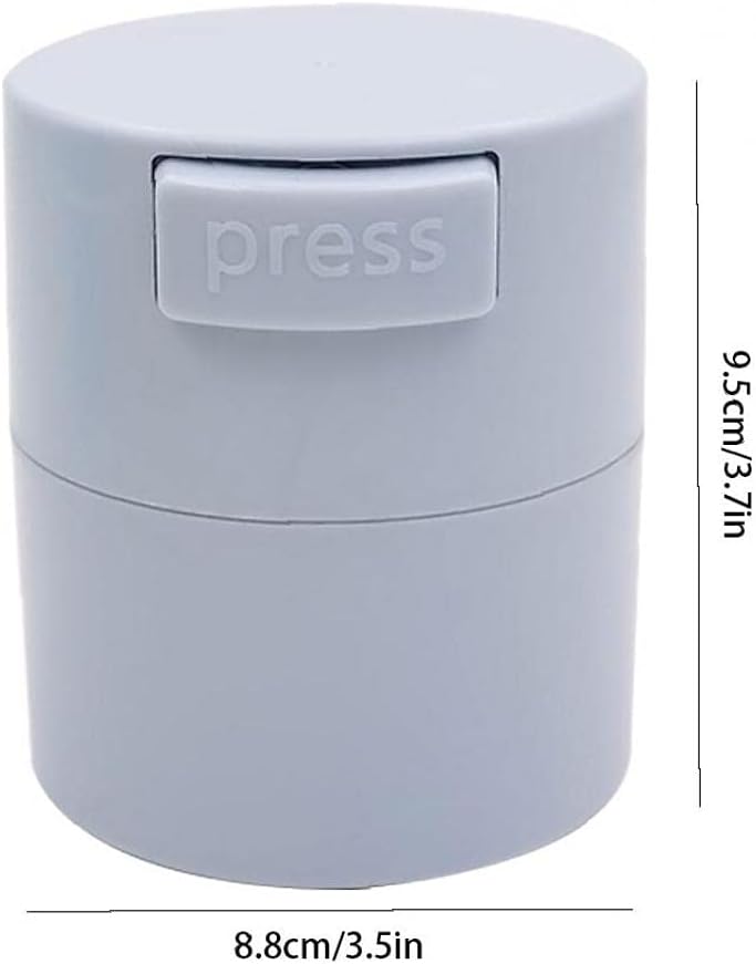 Storage Tank Eyelash Glue Tank Storage Container Glue Jar Box Adhesive Stand Carbon Sealed Storage Jar for Eyelashes Extension Makeup Tool Grey: Kitchen & Dining